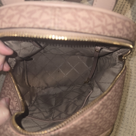 Michael Kors Rhea color block pink backpack purse - Picture 12 of 12